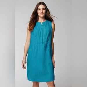 *J Jill 100% Linen Dress with Pockets - Casual, Spring, Summer, Classic,Vacation